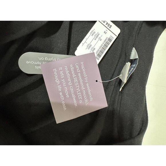 Christopher & Banks Women's Open Front Cardigan Black with Pockets Size 2X NWT - Picture 7 of 7
